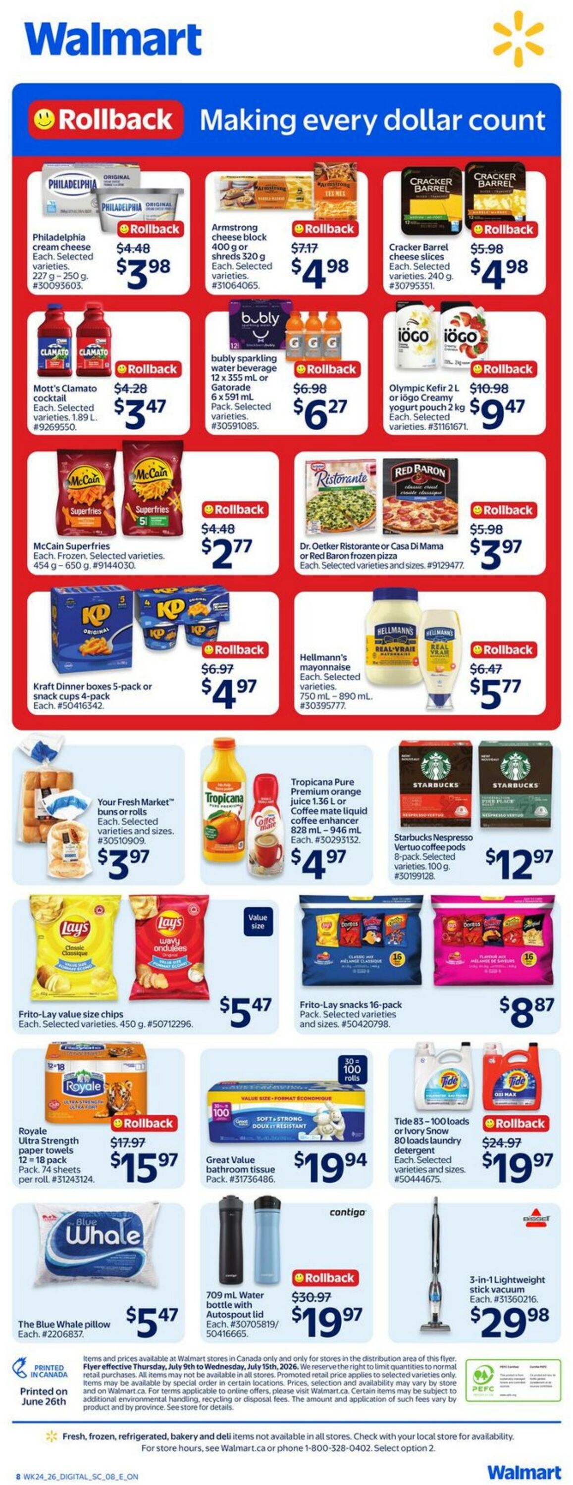 Circulaire Walmart 09.07.2026 - 15.07.2026