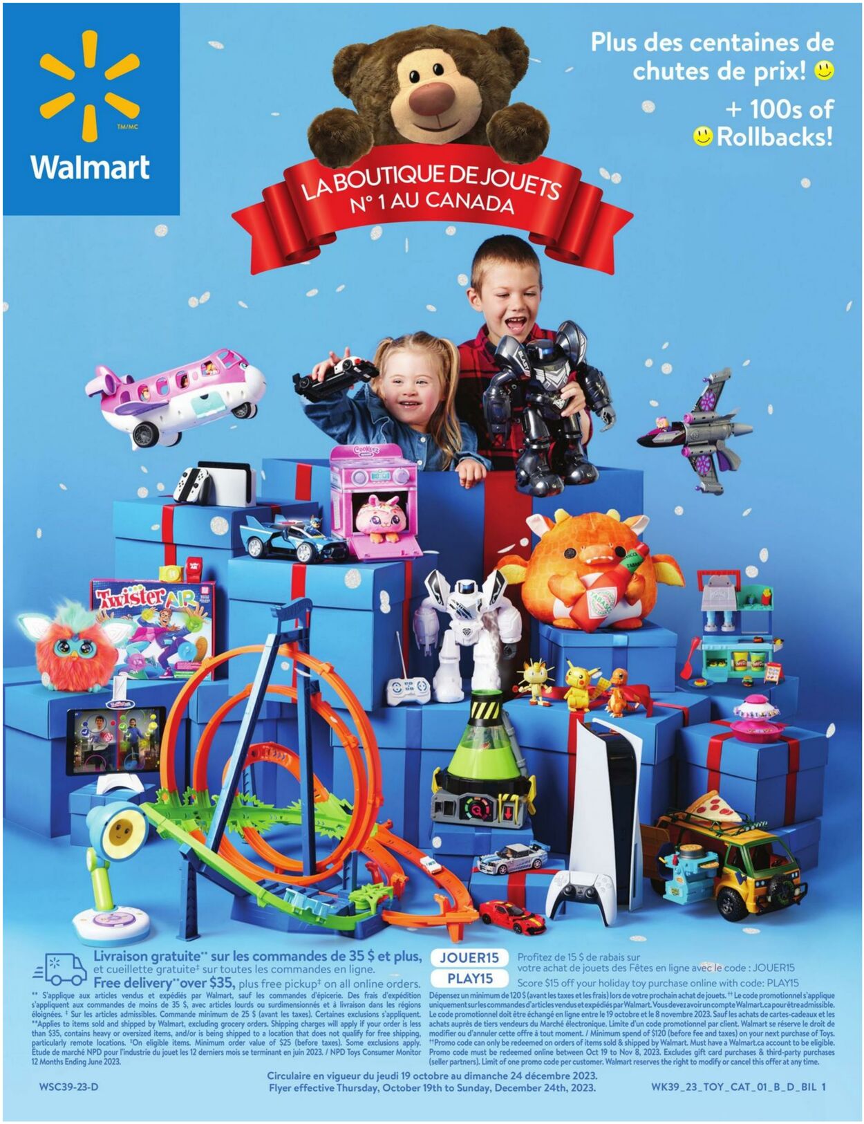 Circulaire Walmart - Livret de jouets 19 oct. 2023 - 24 déc. 2023