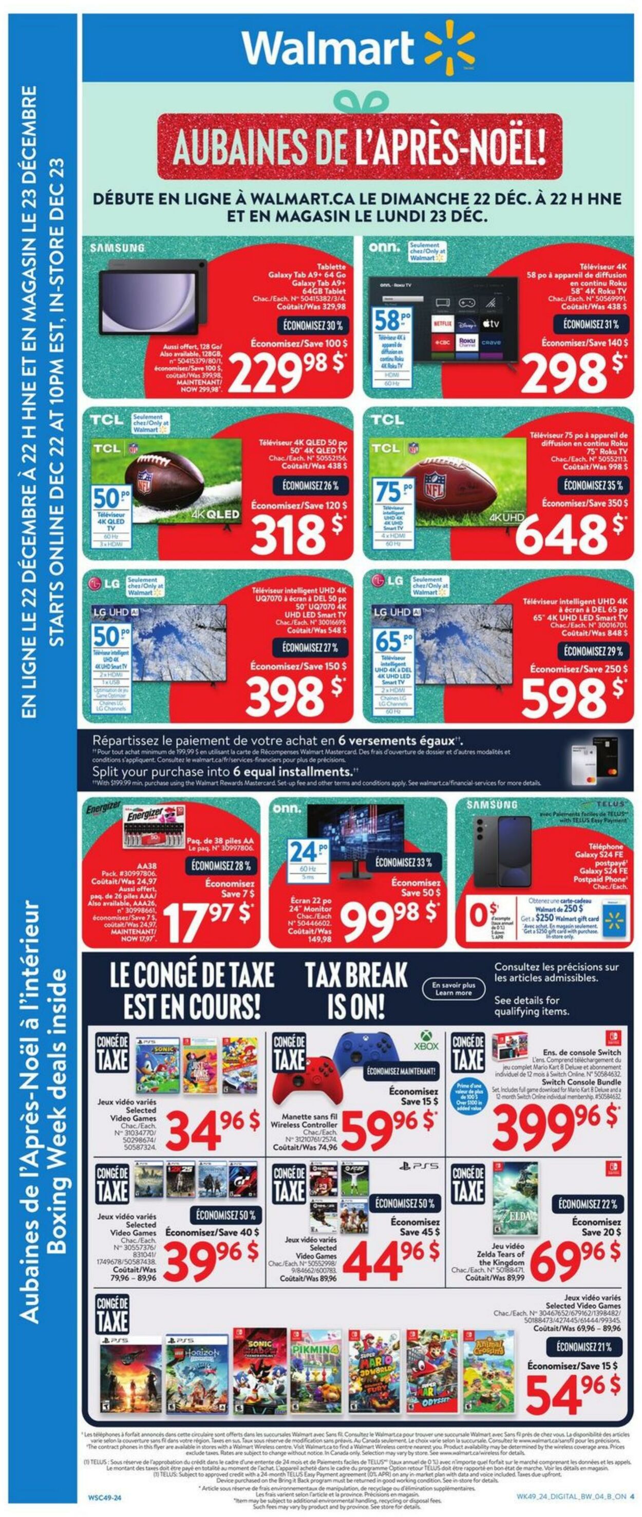 Circulaire Walmart 22.12.2024 - 01.01.2025