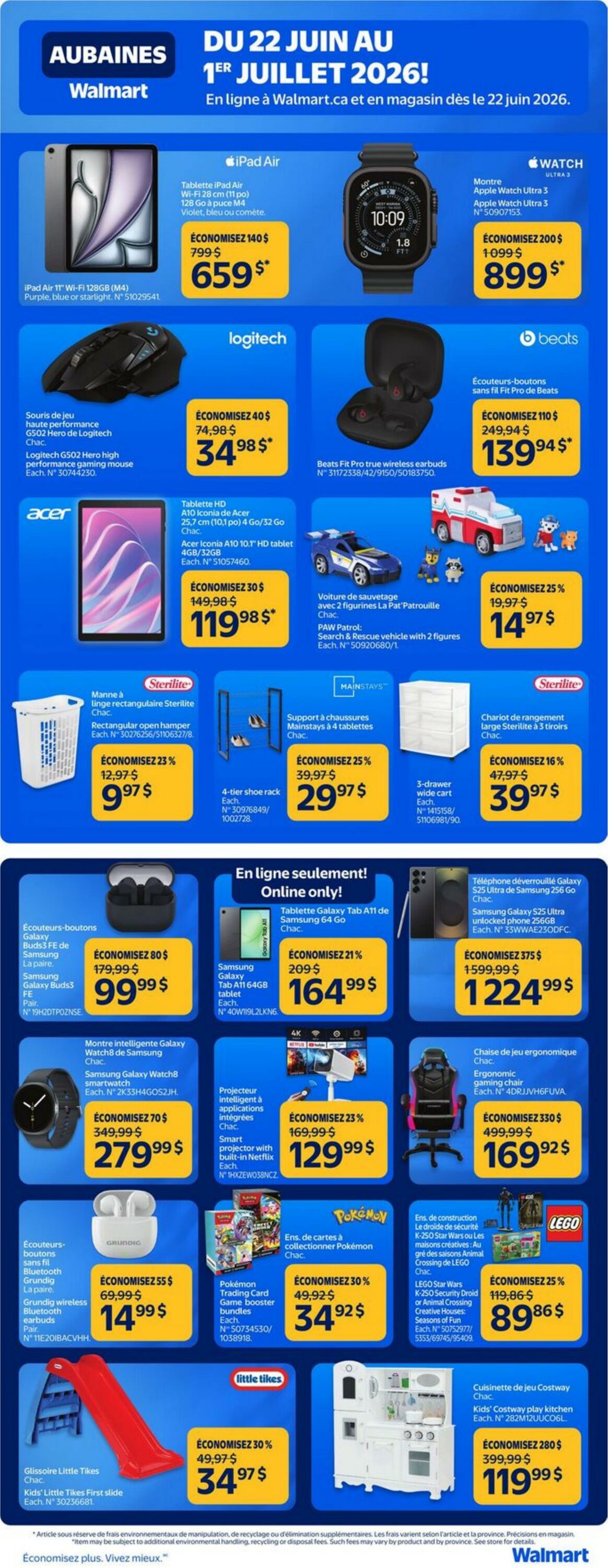 Circulaire Walmart 22.06.2026 - 24.06.2026