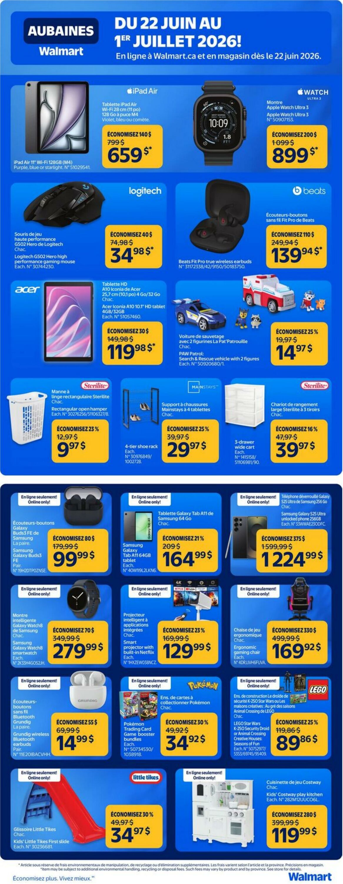 Circulaire Walmart 22.06.2026 - 24.06.2026