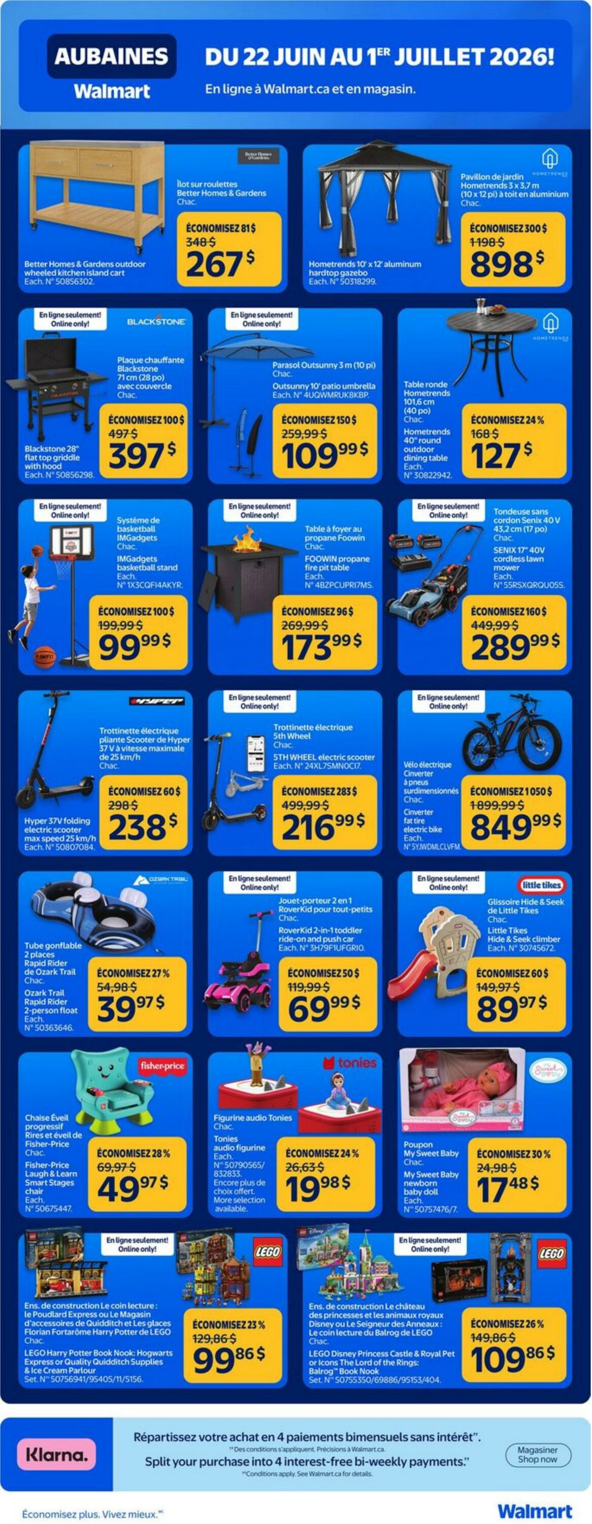 Circulaire Walmart 22.06.2026 - 01.07.2026