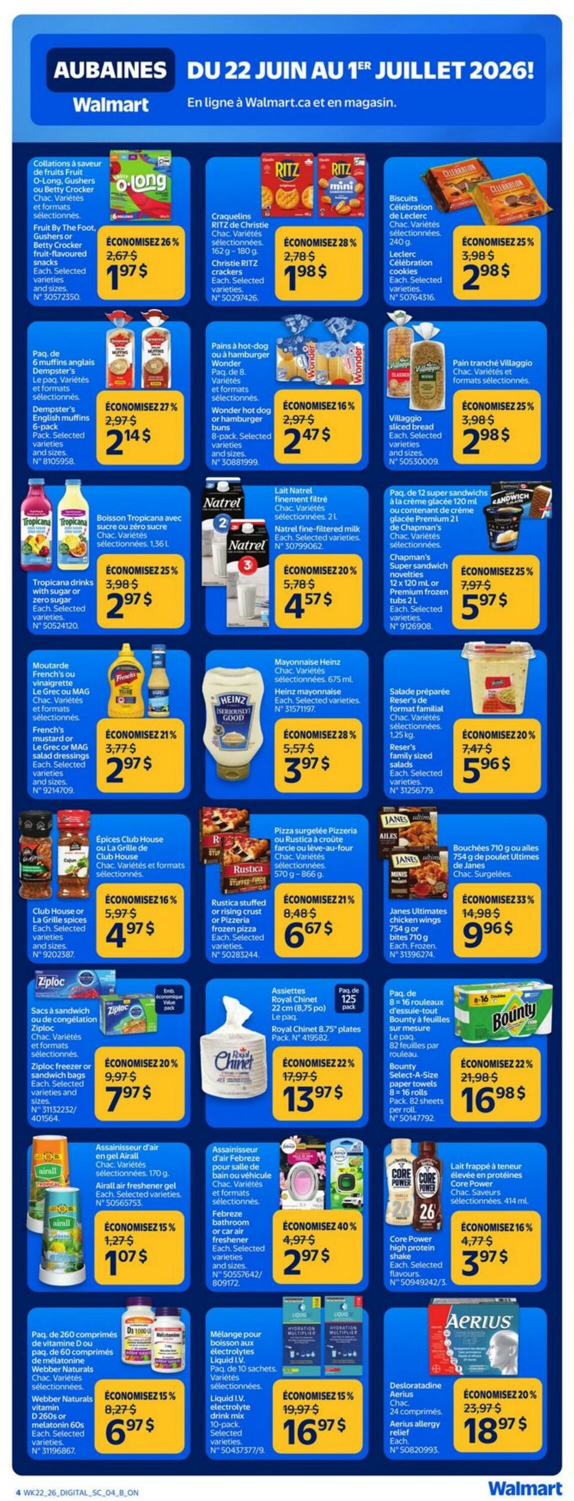 Circulaire Walmart 22.06.2026 - 01.07.2026