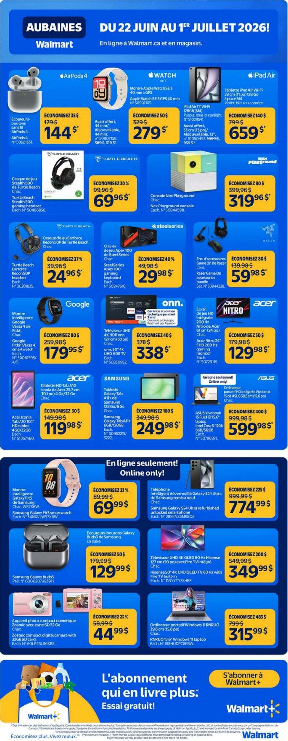 Circulaire Walmart 22.06.2026 - 01.07.2026